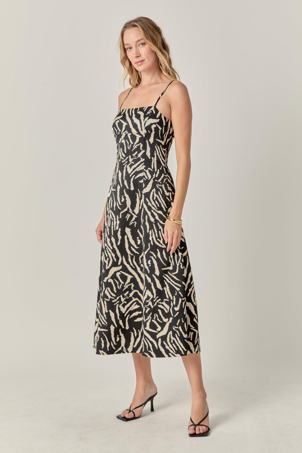 Endless Rose Animal Print Midi Dress ANIMAL PRINT
