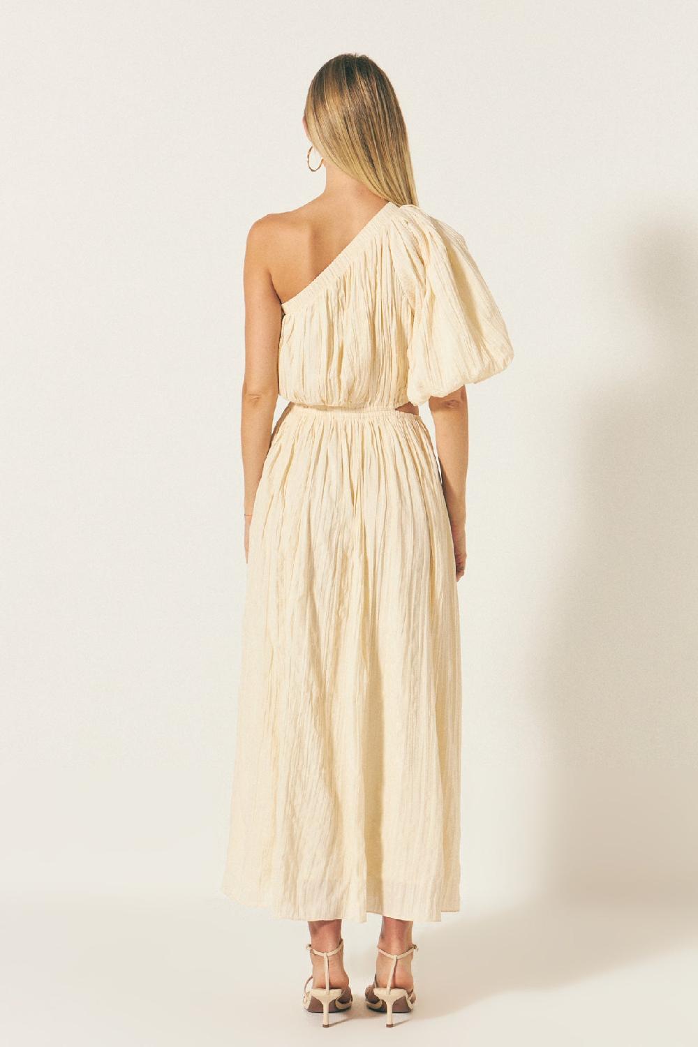 Endless Rose Asymmetrical Cut Out Dress CREAM