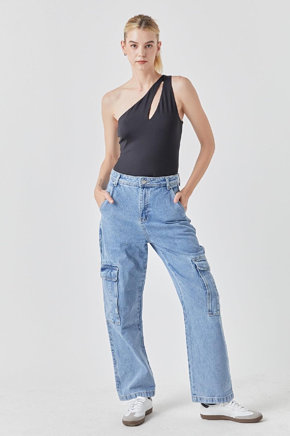 endless rose Baggy Cargo Jeans DENIM