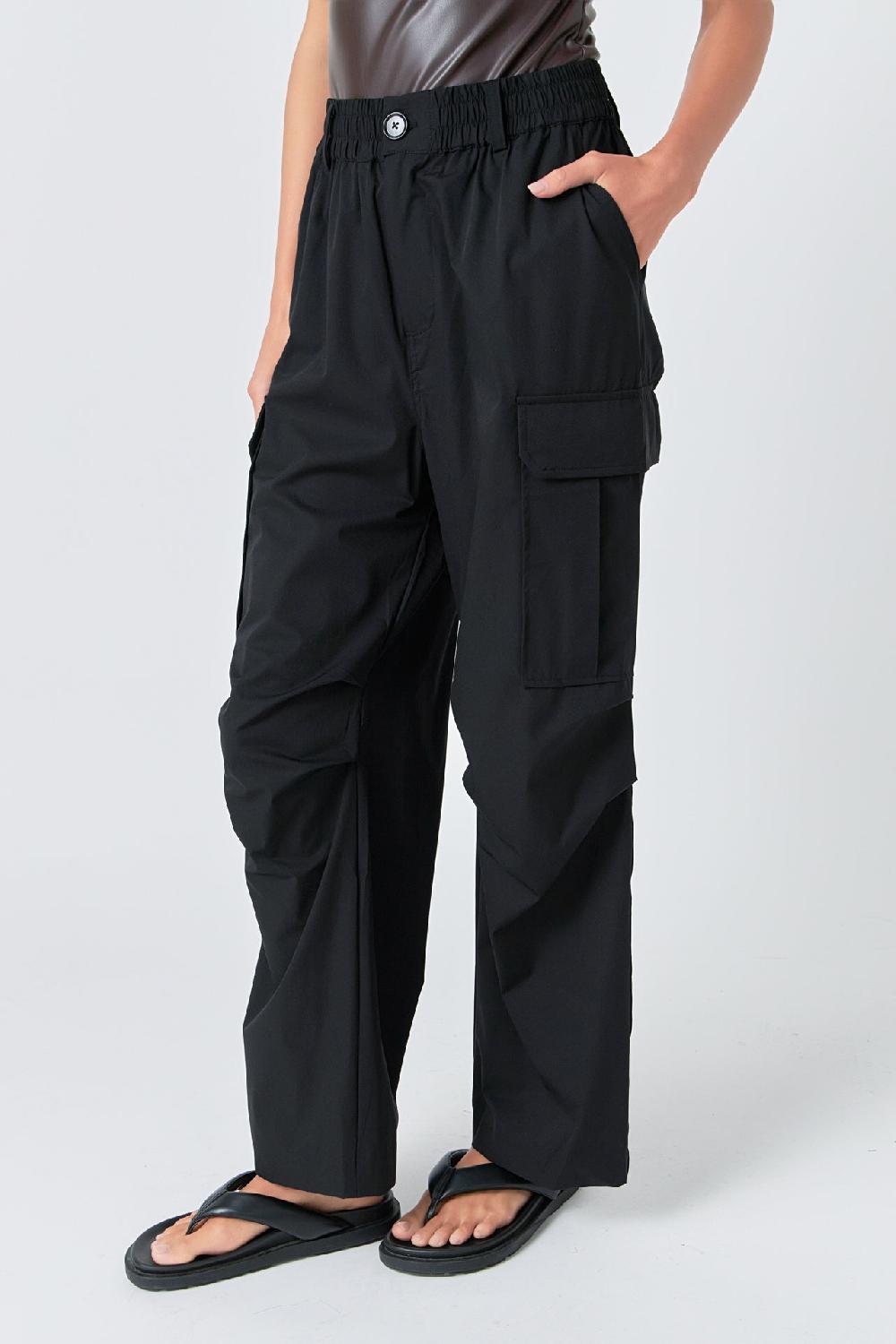 Endless Rose Baggy Cargo Pants BLACK