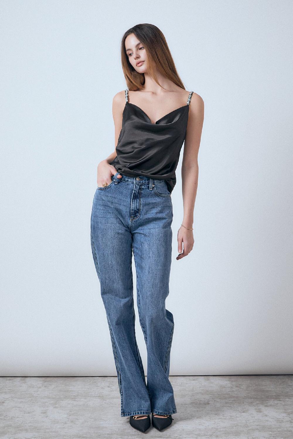 Endless Rose Beaded Cami JET BLACK