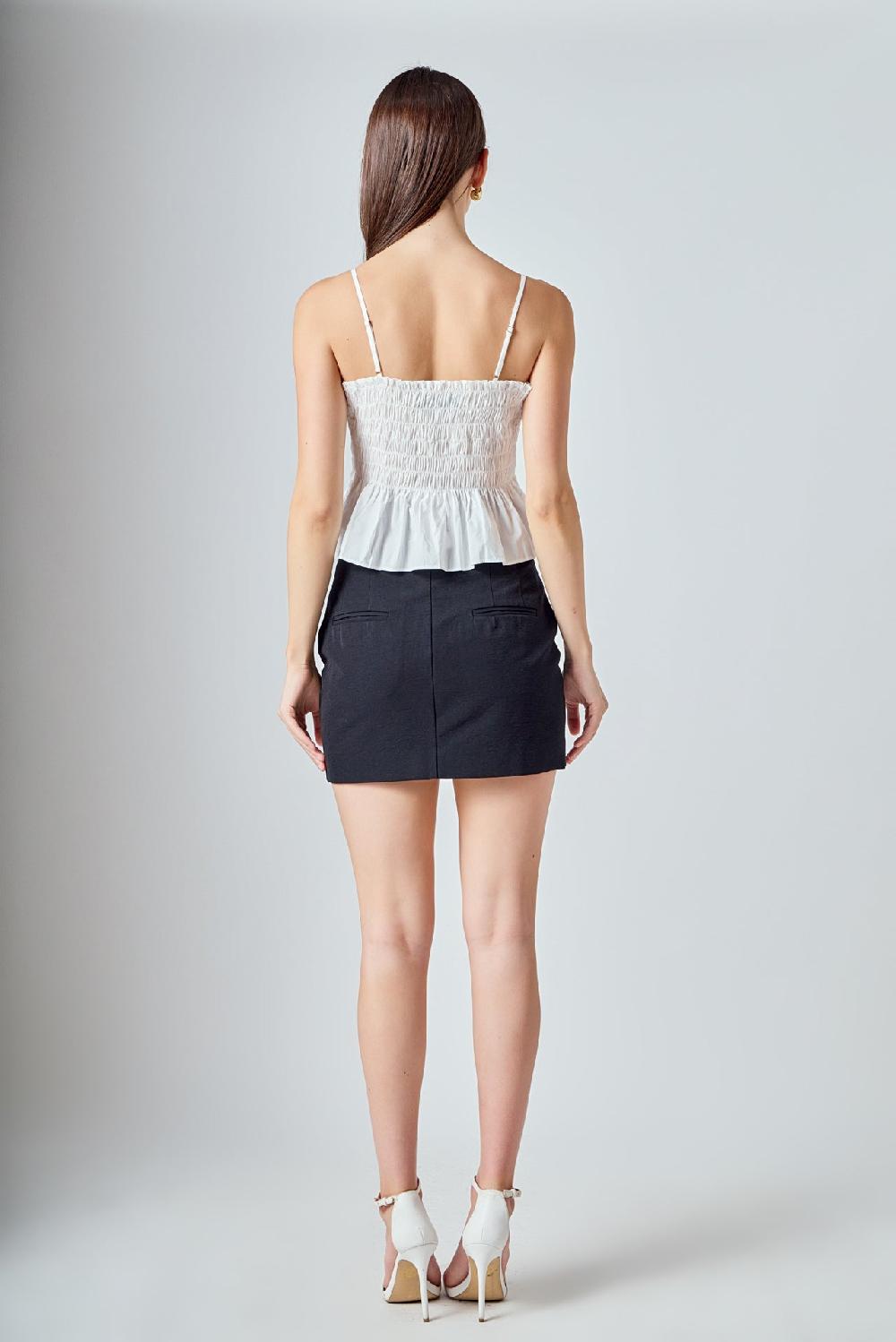 Endless Rose Beaded Top WHITE