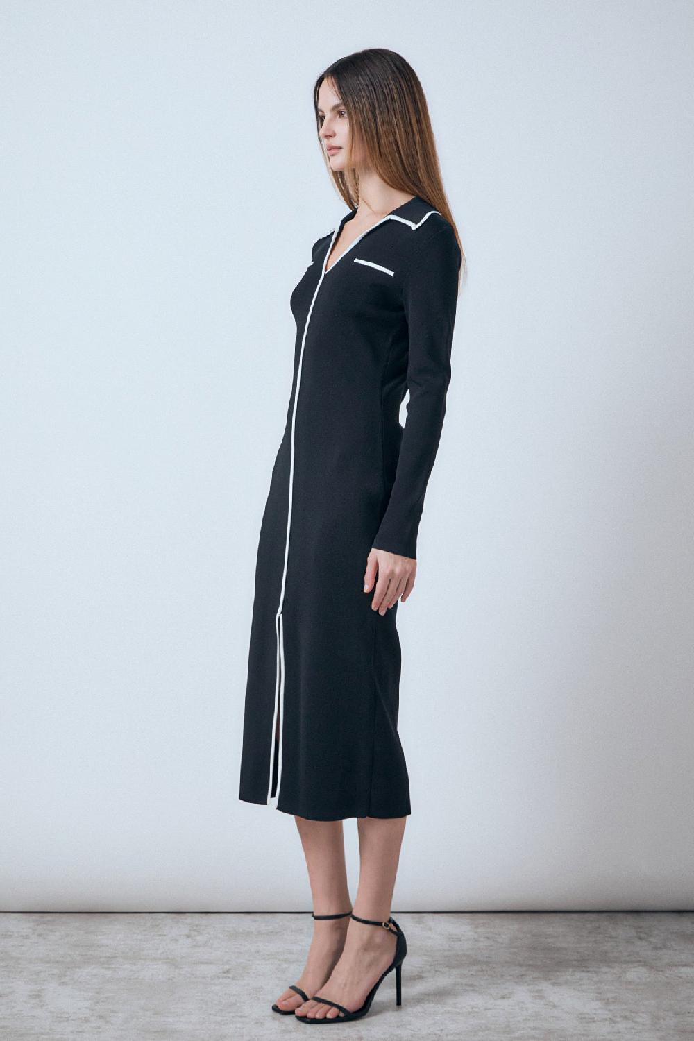 Endless Rose Binded Midi Dress BLACK