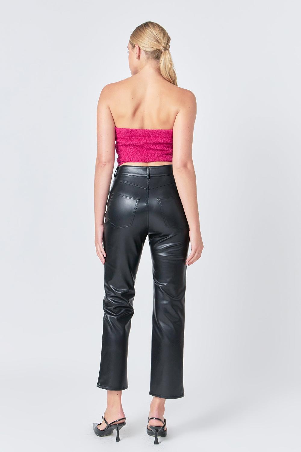 Endless Rose Boucle Crop Top BERRY