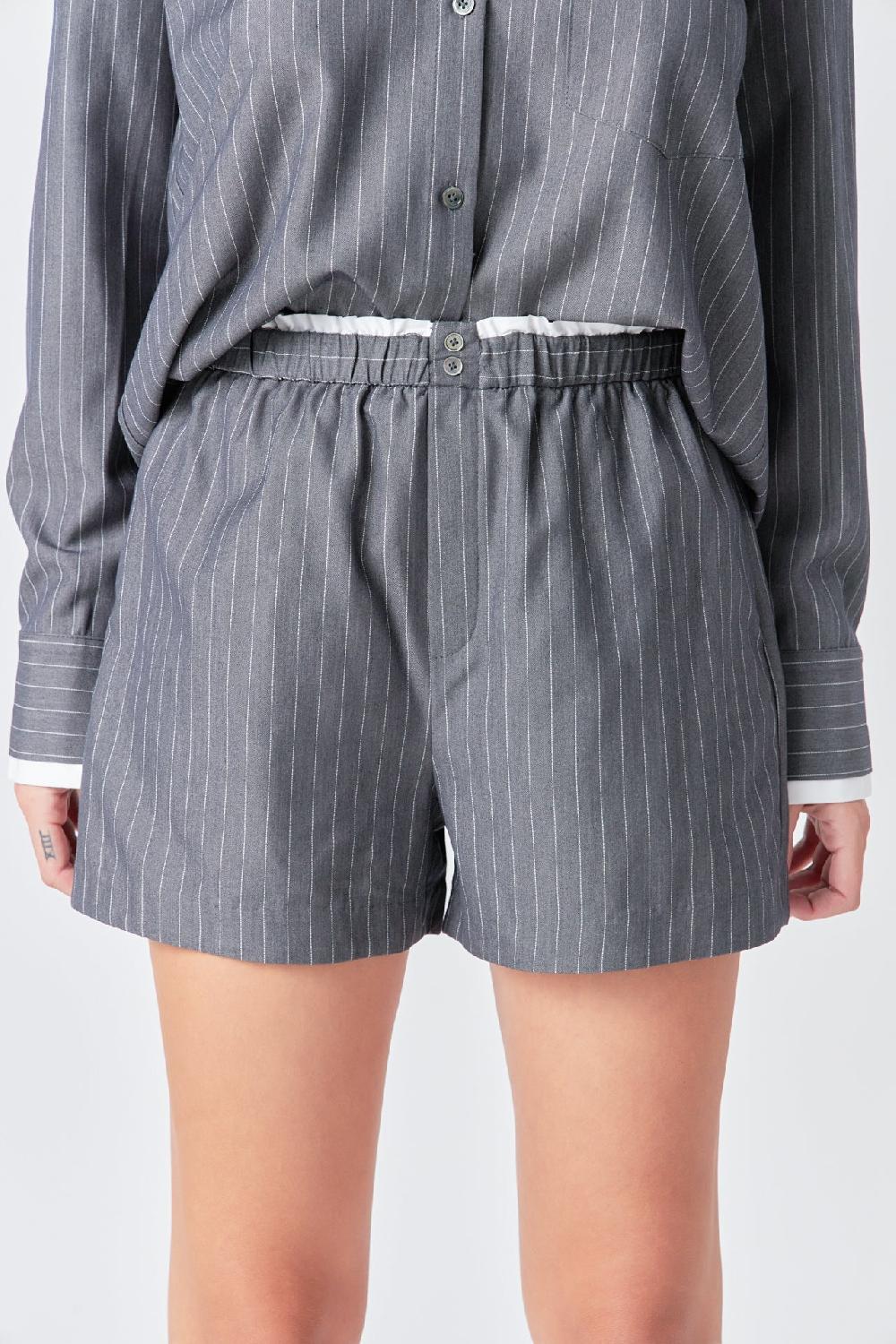 Endless Rose Boxer Shorts GREY