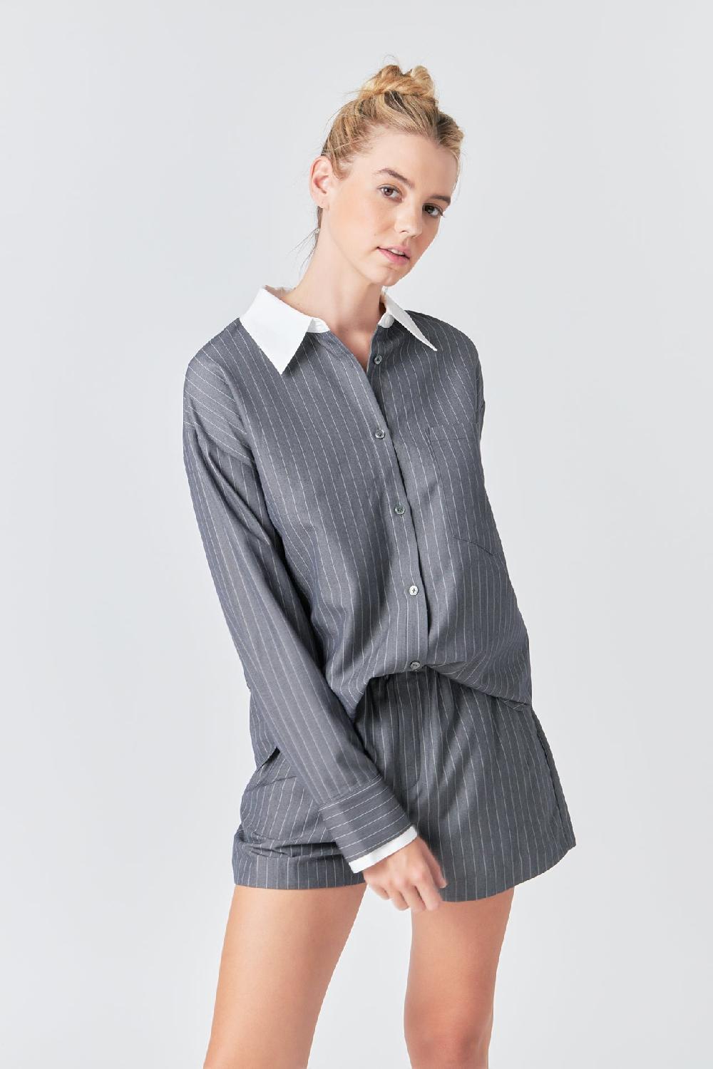 Endless Rose Boxer Shorts GREY