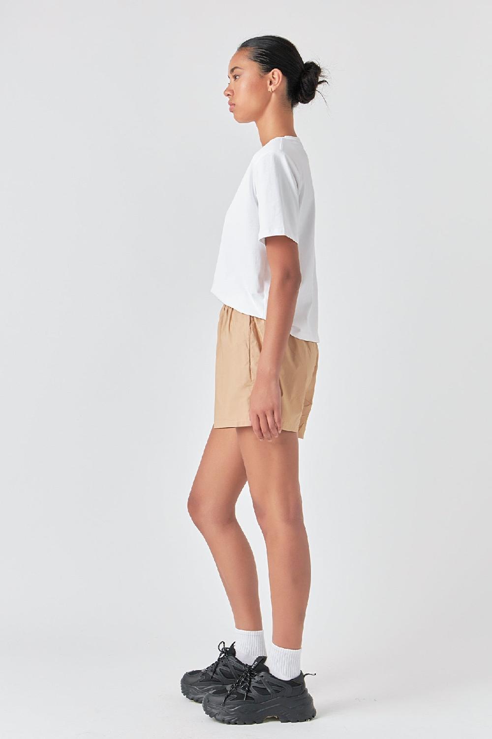 Endless Rose Boyfriend Shorts KHAKI