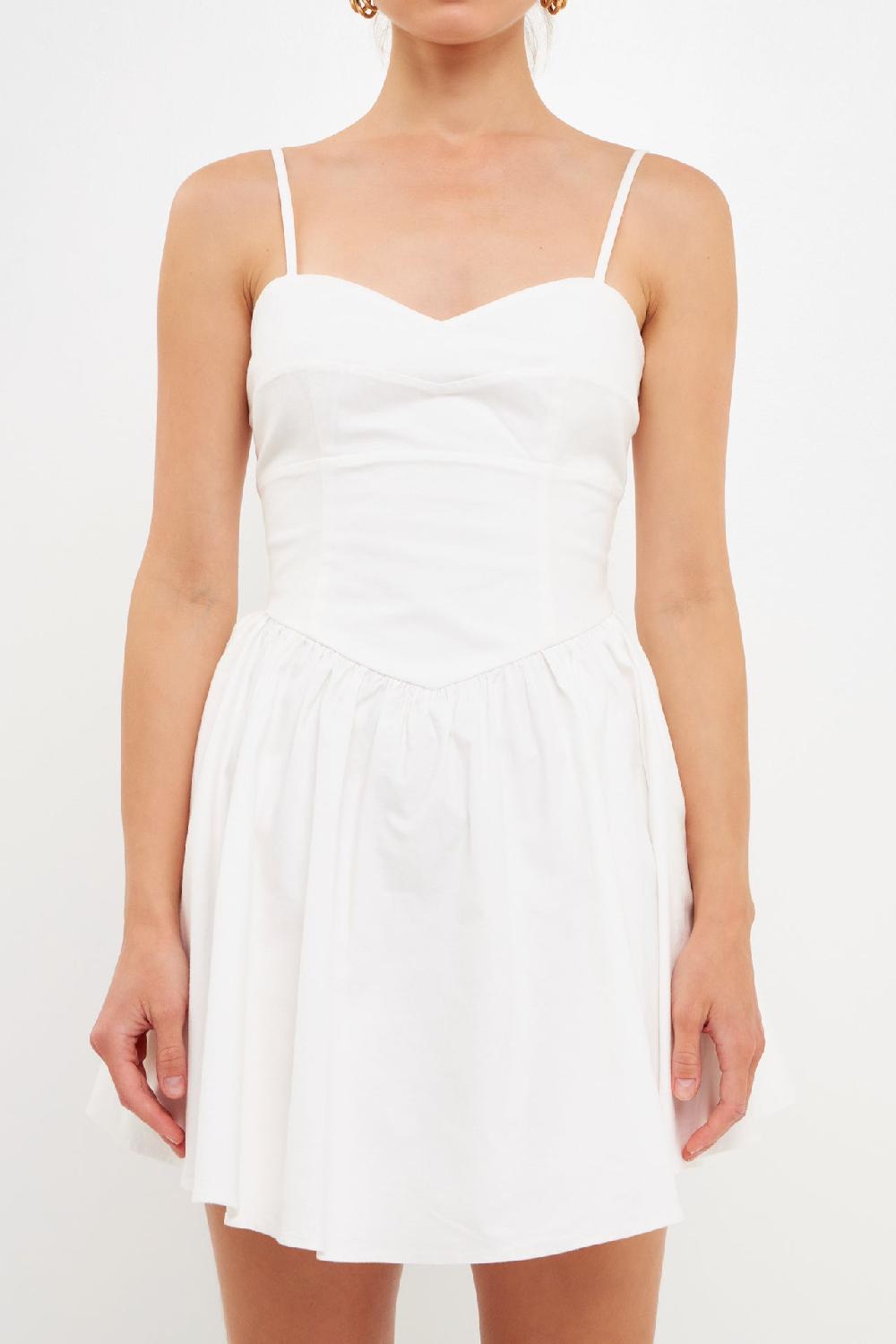 Endless Rose Bustier Party Mini Dress WHITE