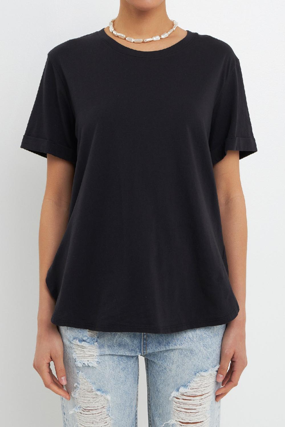 Endless Rose Classic Boyfriend Tee WHITE