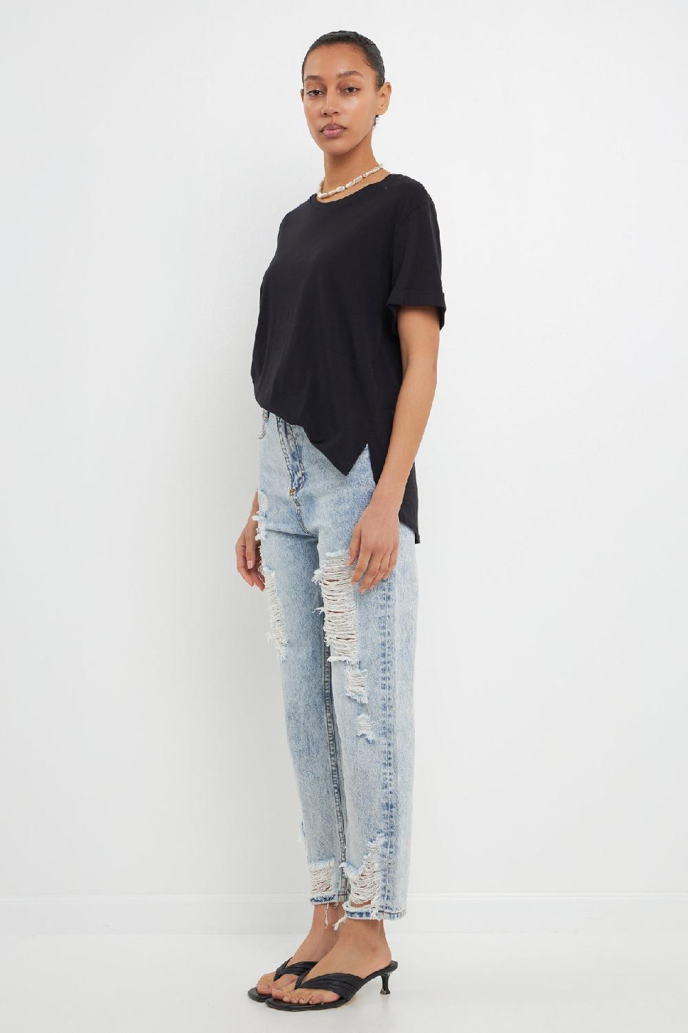 Endless Rose Classic Boyfriend Tee WHITE