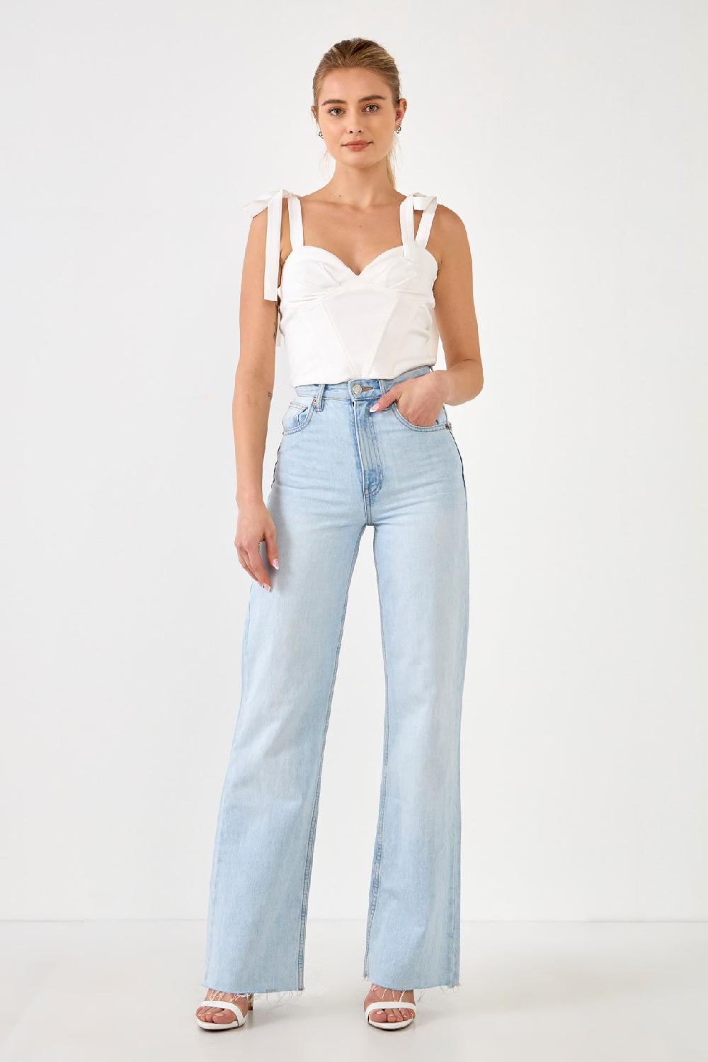 endless rose Combo Bustier Top IVORY