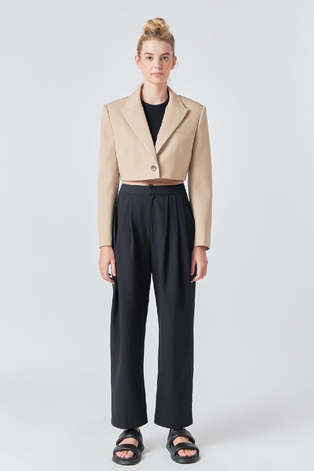 Endless Rose Cropped Jacket BEIGE