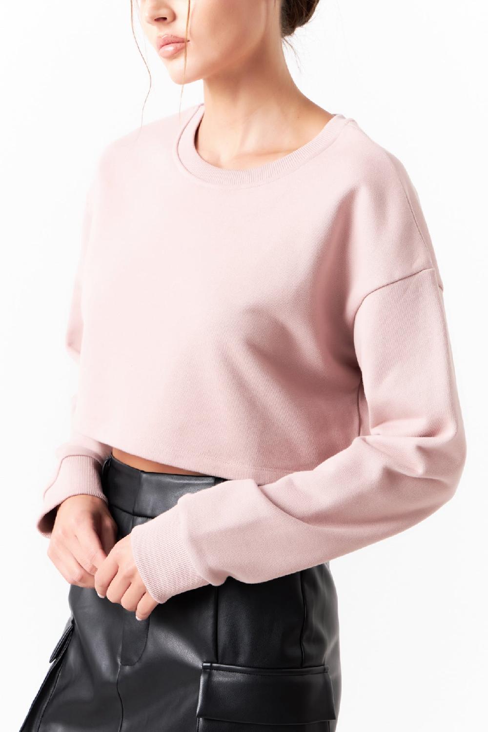 Endless Rose Cropped Long Sleeve Sweatshirt MAUVE