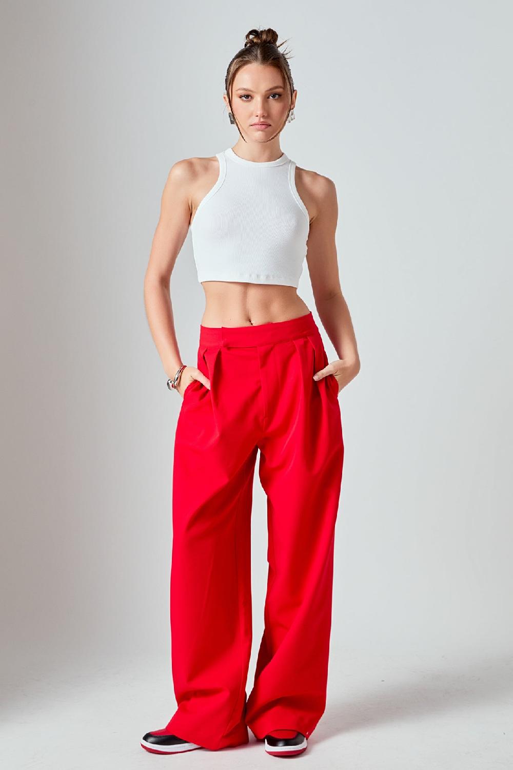 Endless Rose Cropped Racerback Tank BLACK