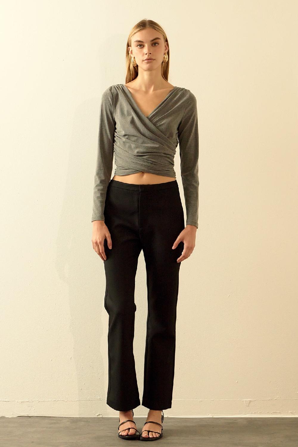 endless rose Crossover Top TAUPE