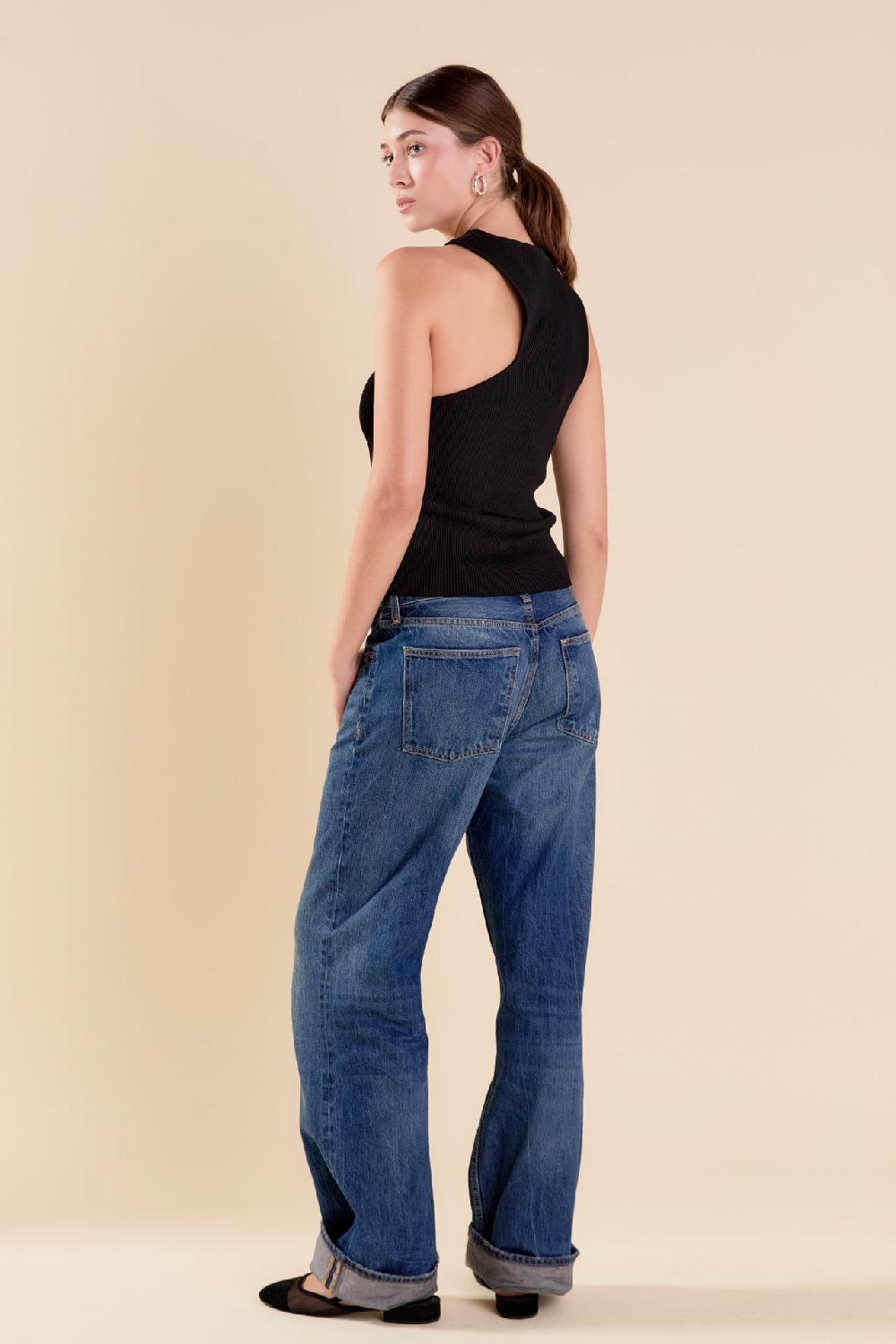 Endless Rose Cutout Knit Top BLACK