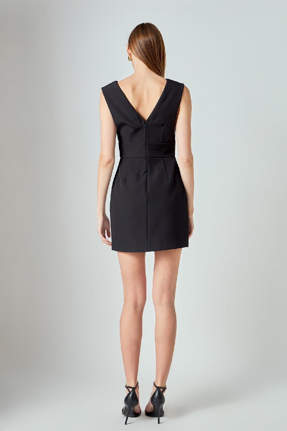 Endless Rose Cutout Mini Dress BLACK