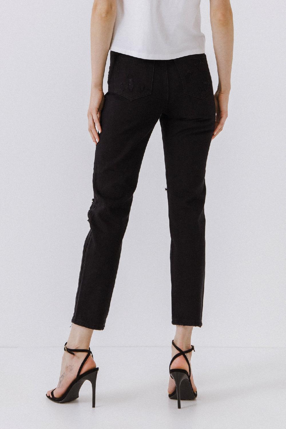 Endless Rose Destroyed Jeans BLACK