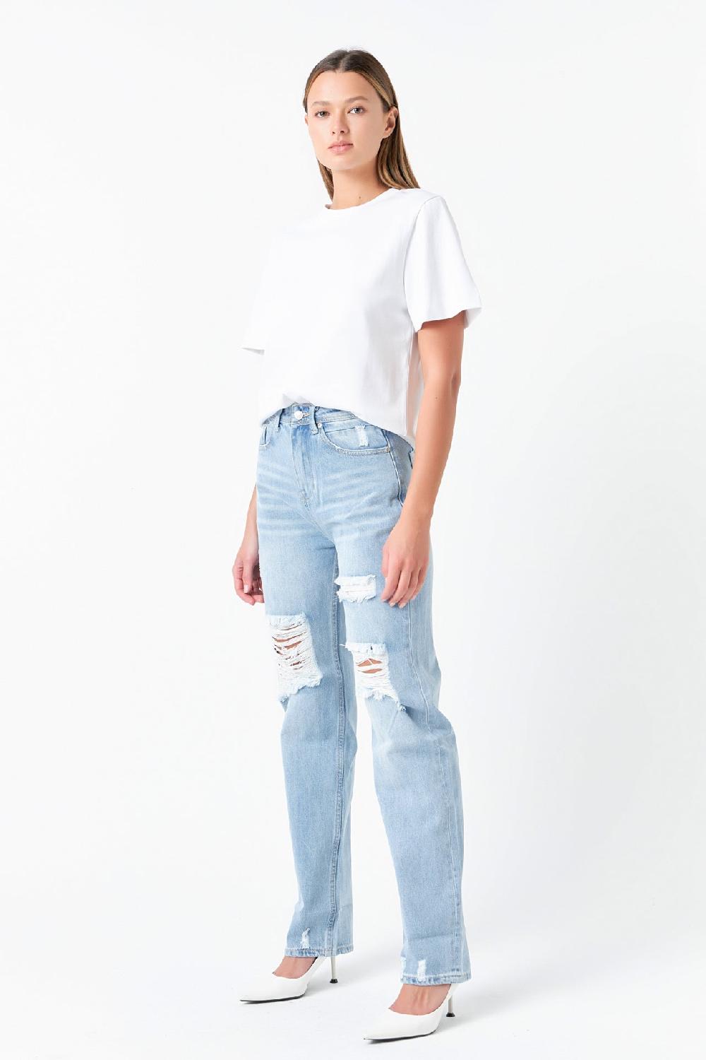 Endless Rose Destroyed Jeans DENIM