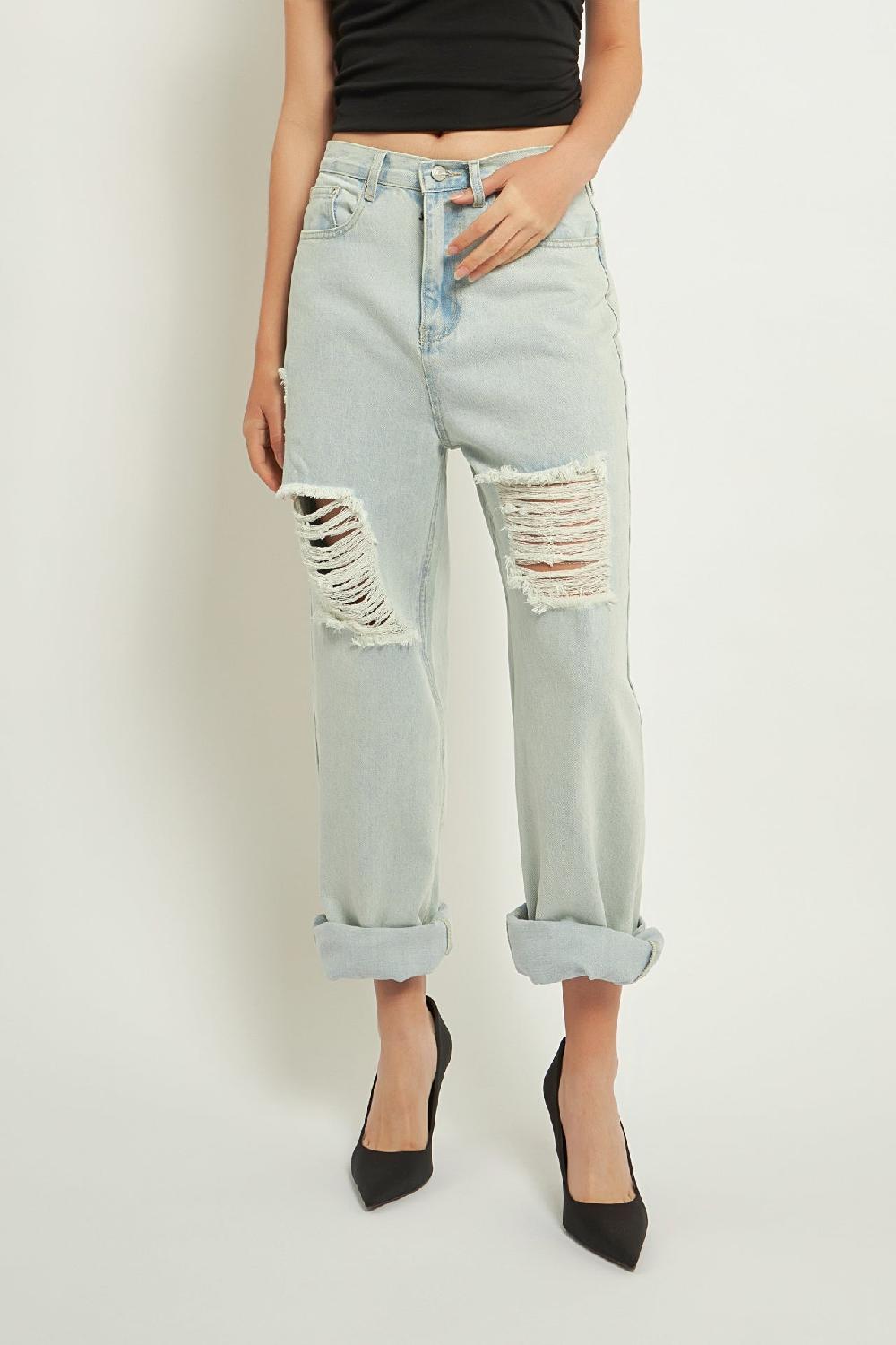 Endless Rose Destroyed Jeans DENIM