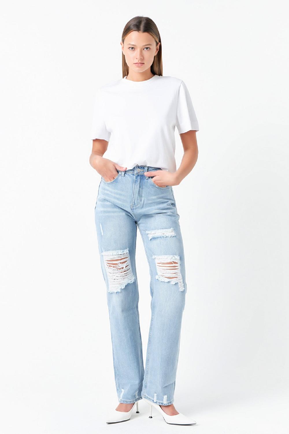 Endless Rose Destroyed Jeans DENIM