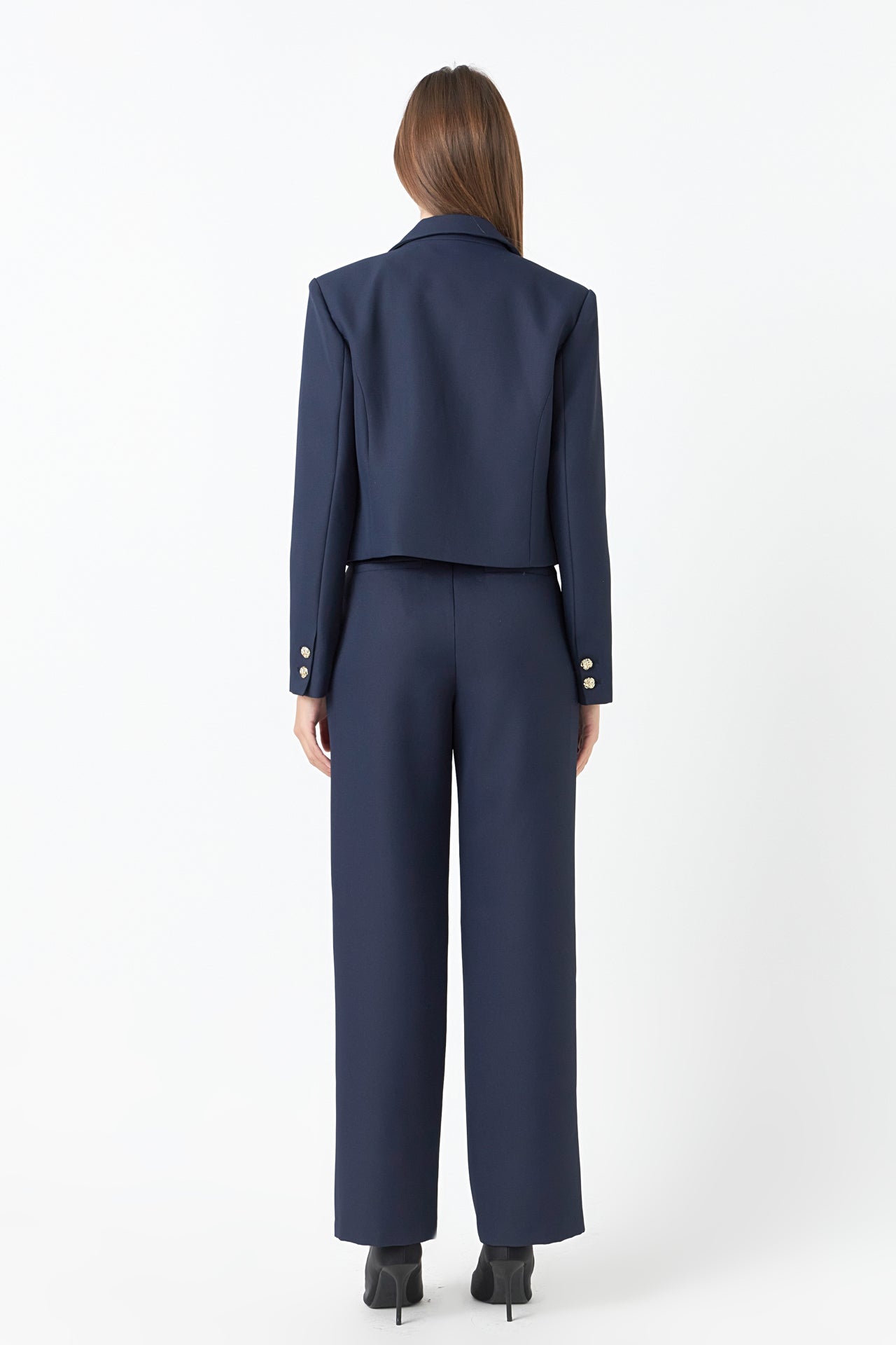 Endless Rose Fitted Blazer NAVY