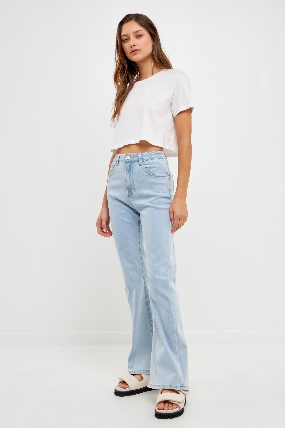 Endless Rose Flare Jeans DENIM