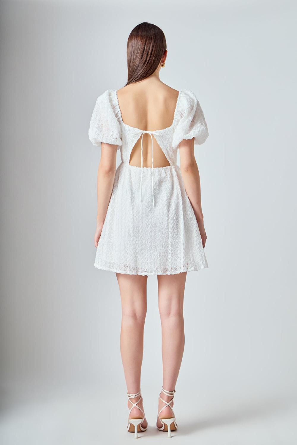 Endless Rose Floral Mini Dress WHITE