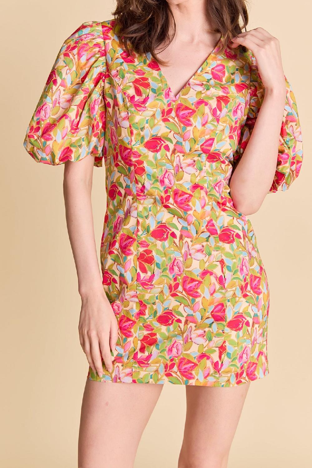 Endless Rose Floral Print Mini Dress MULTI