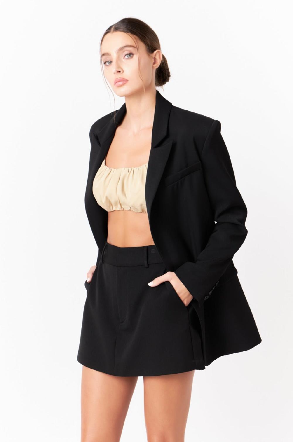 Endless Rose Formal Short Skort BLACK