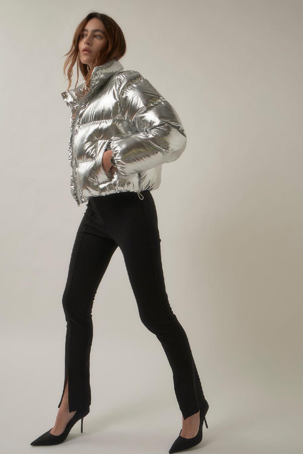 Endless Rose Front Slit Flares BLACK