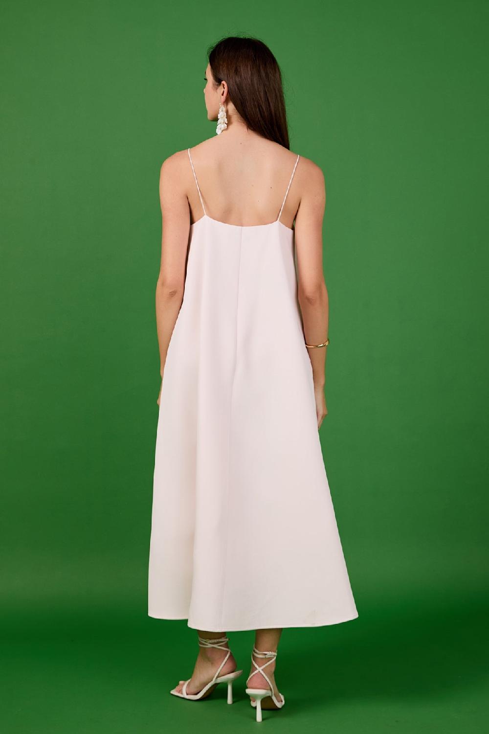 Endless Rose Godet Voluminous Midi Dress PINK