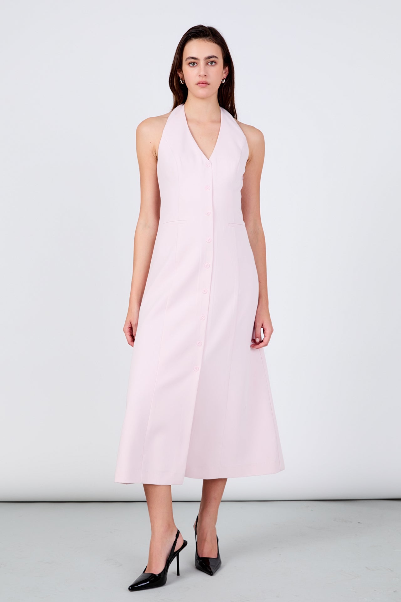 Endless Rose Halter Midi Dress PINK