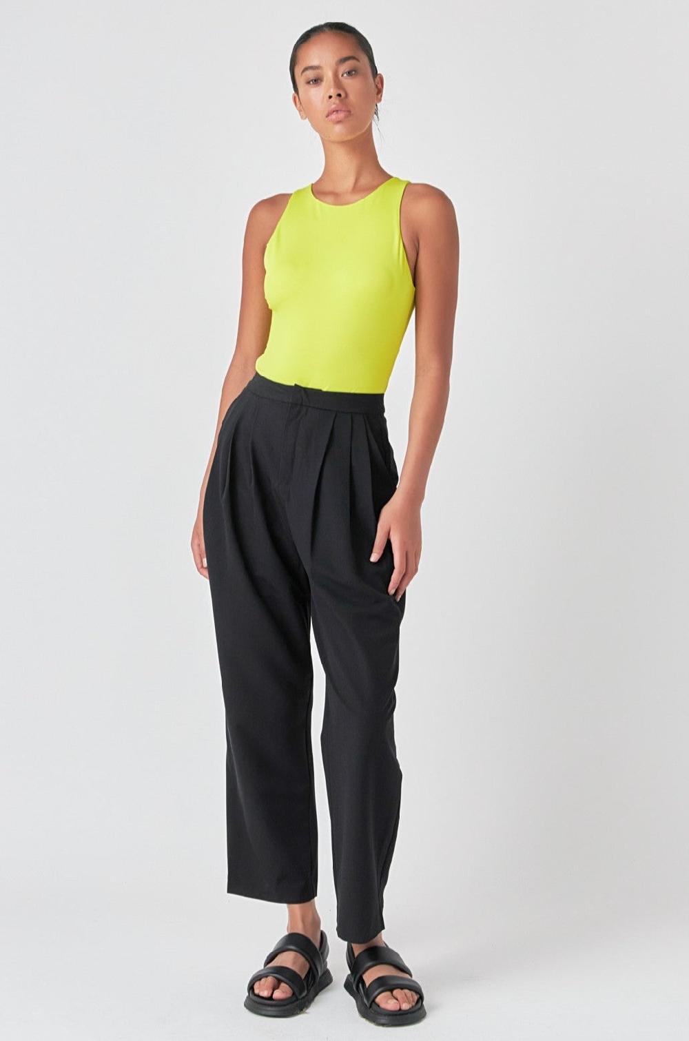 endless rose High Waist Balloon Trousers BLACK
