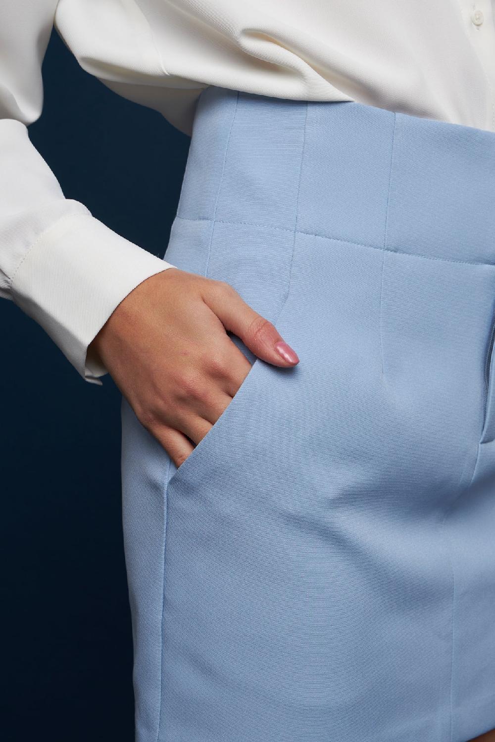 Endless Rose High Waist Mini Skirt BLUE