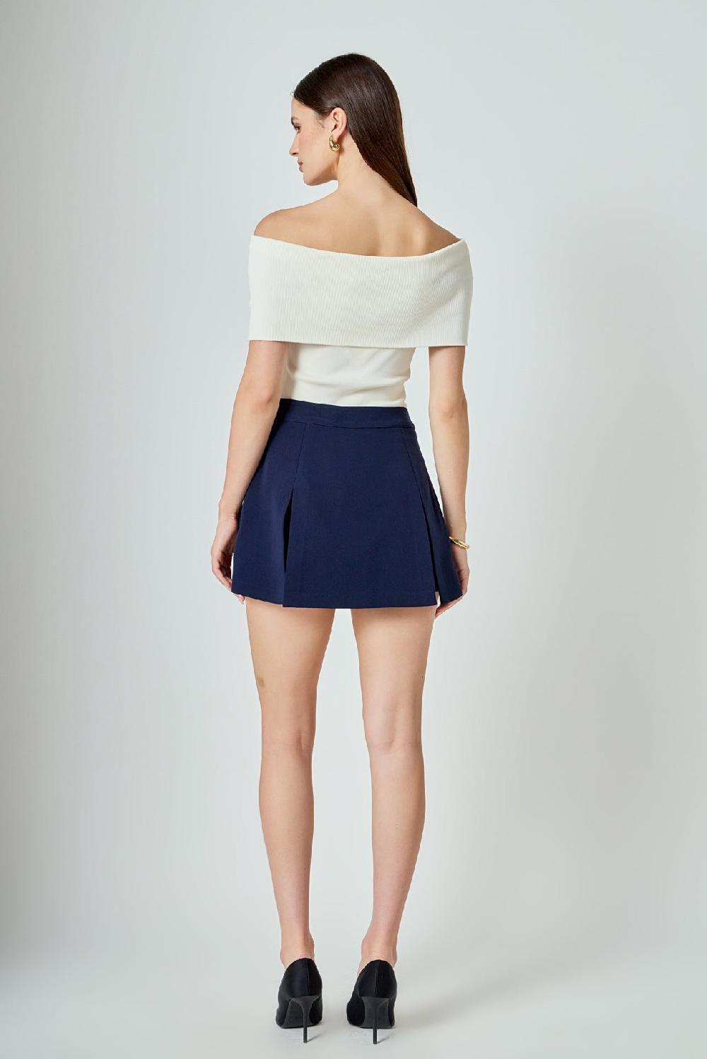 Endless Rose High-Waisted Skort NAVY