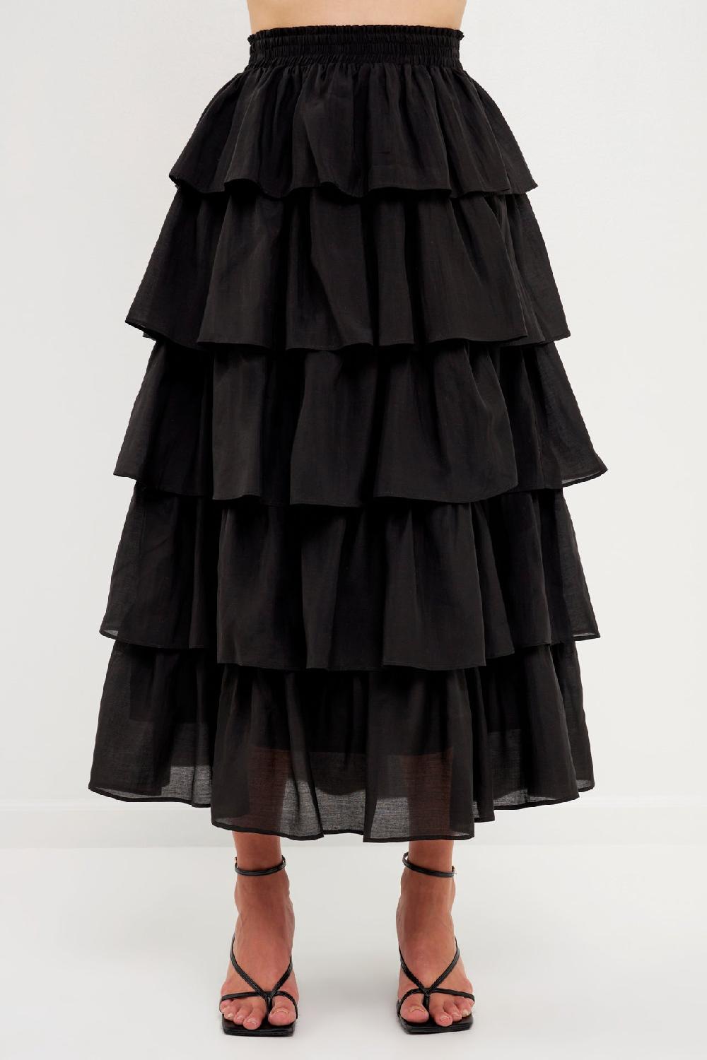 Endless Rose Kang Kang Midi Skirt OLIVE