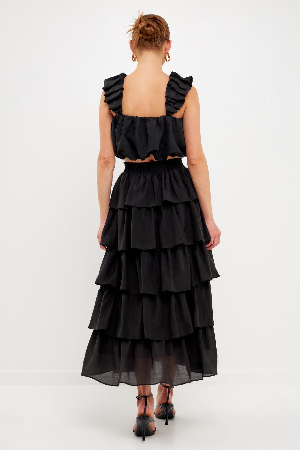 Endless Rose Kang Kang Midi Skirt OLIVE