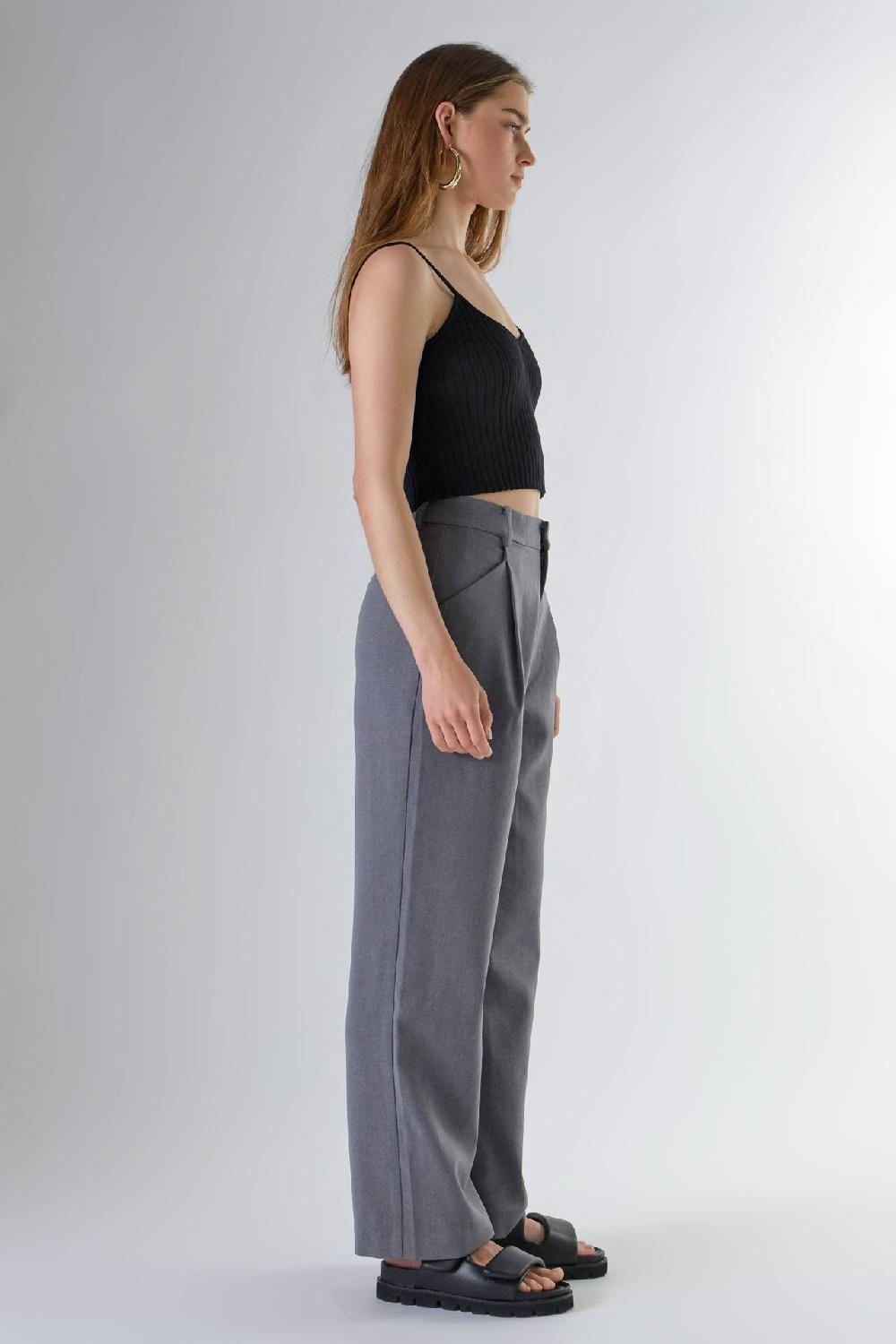 Endless Rose Knit Cami Crop Top BLACK