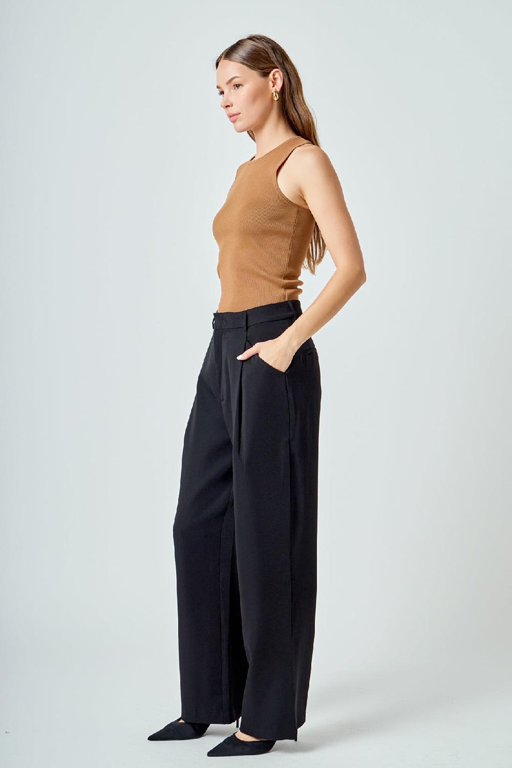 Endless Rose Knitdown Tank Top BROWN