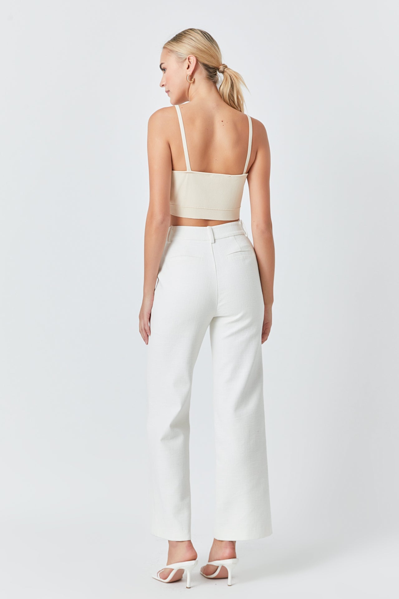 Endless Rose Knitted Bralette Top POWDER BLUE