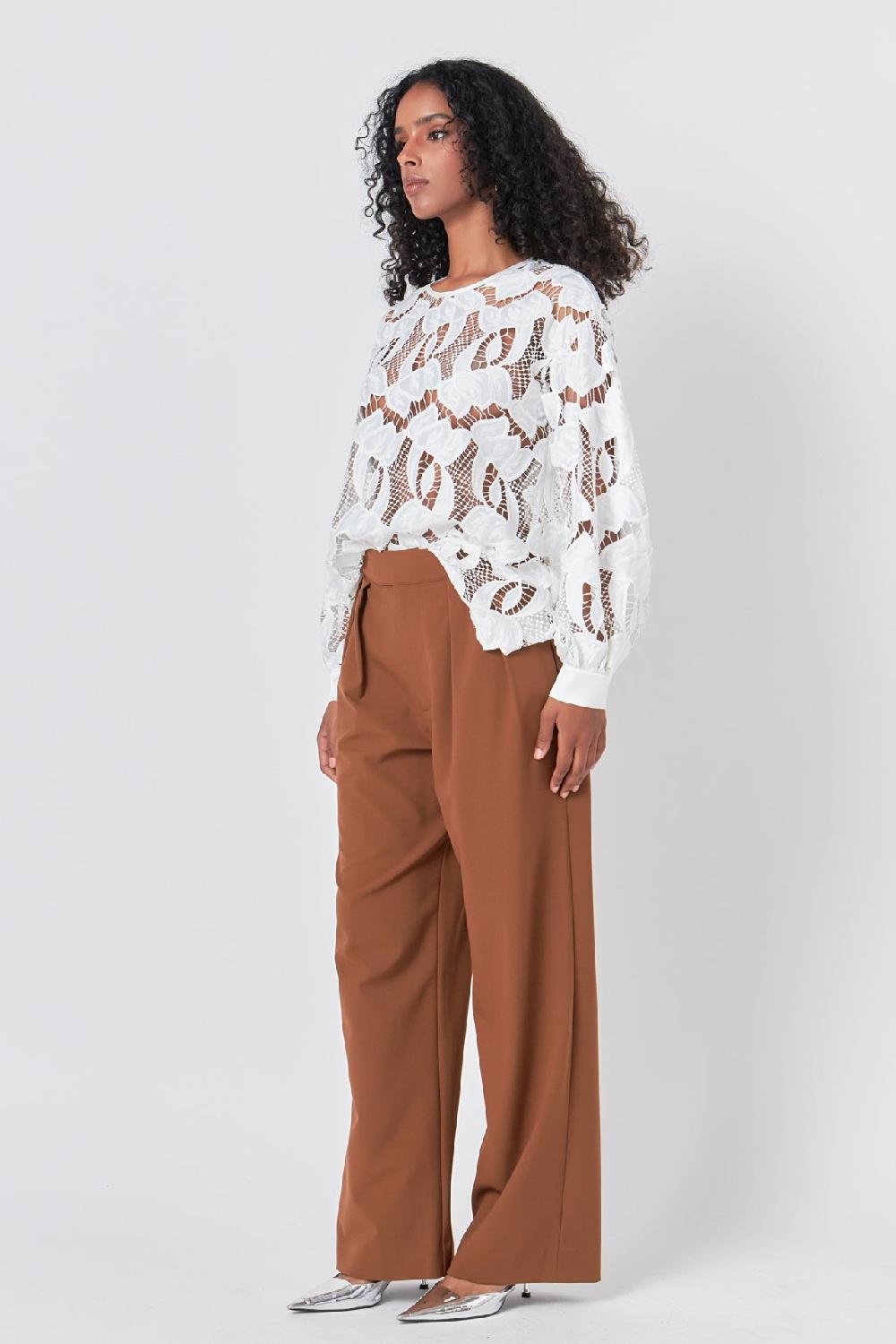 Endless Rose Lace Blouse WHITE