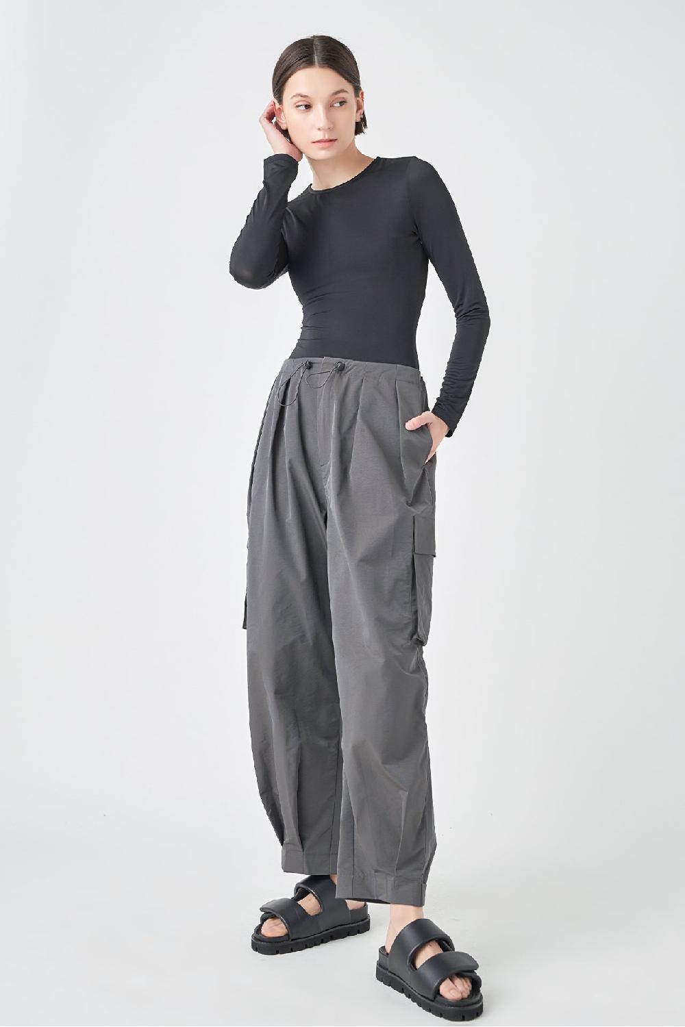 Endless Rose Long Sleeve Soft Bodysuit BLACK