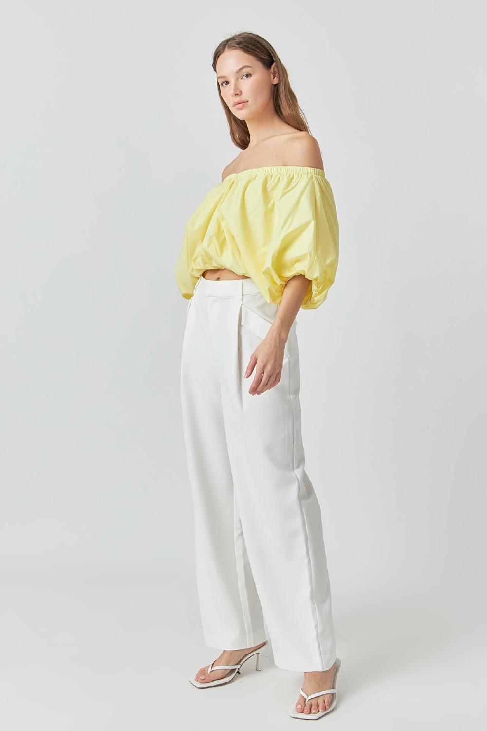 Endless Rose Low Rise Pocket Trousers IVORY