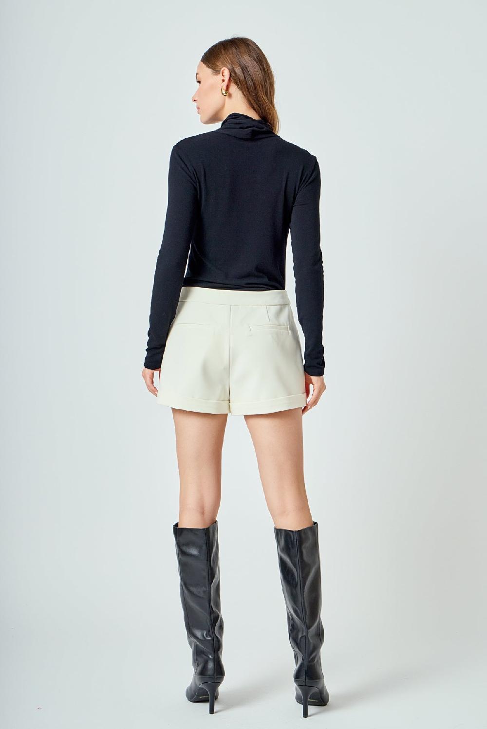 Endless Rose Low Rise Shorts ECRU