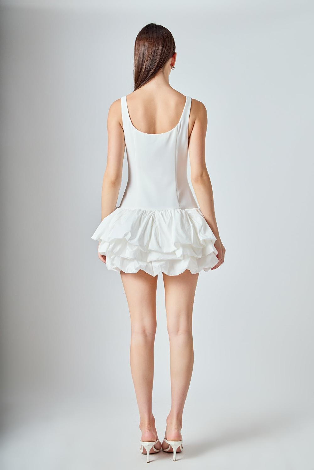 Endless Rose Mini Bubble Dress IVORY