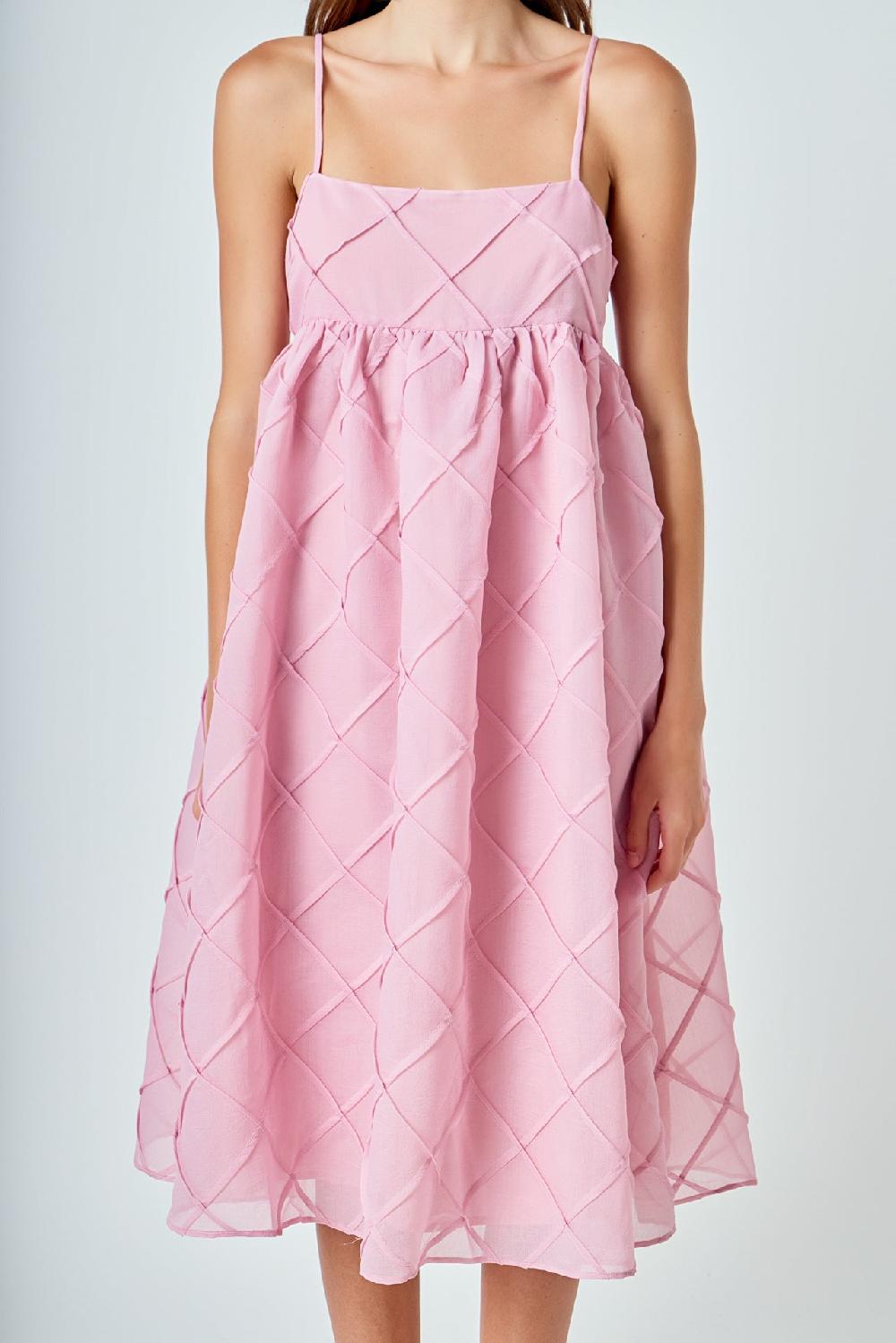 Endless Rose Organza Midi Dress BLUSH