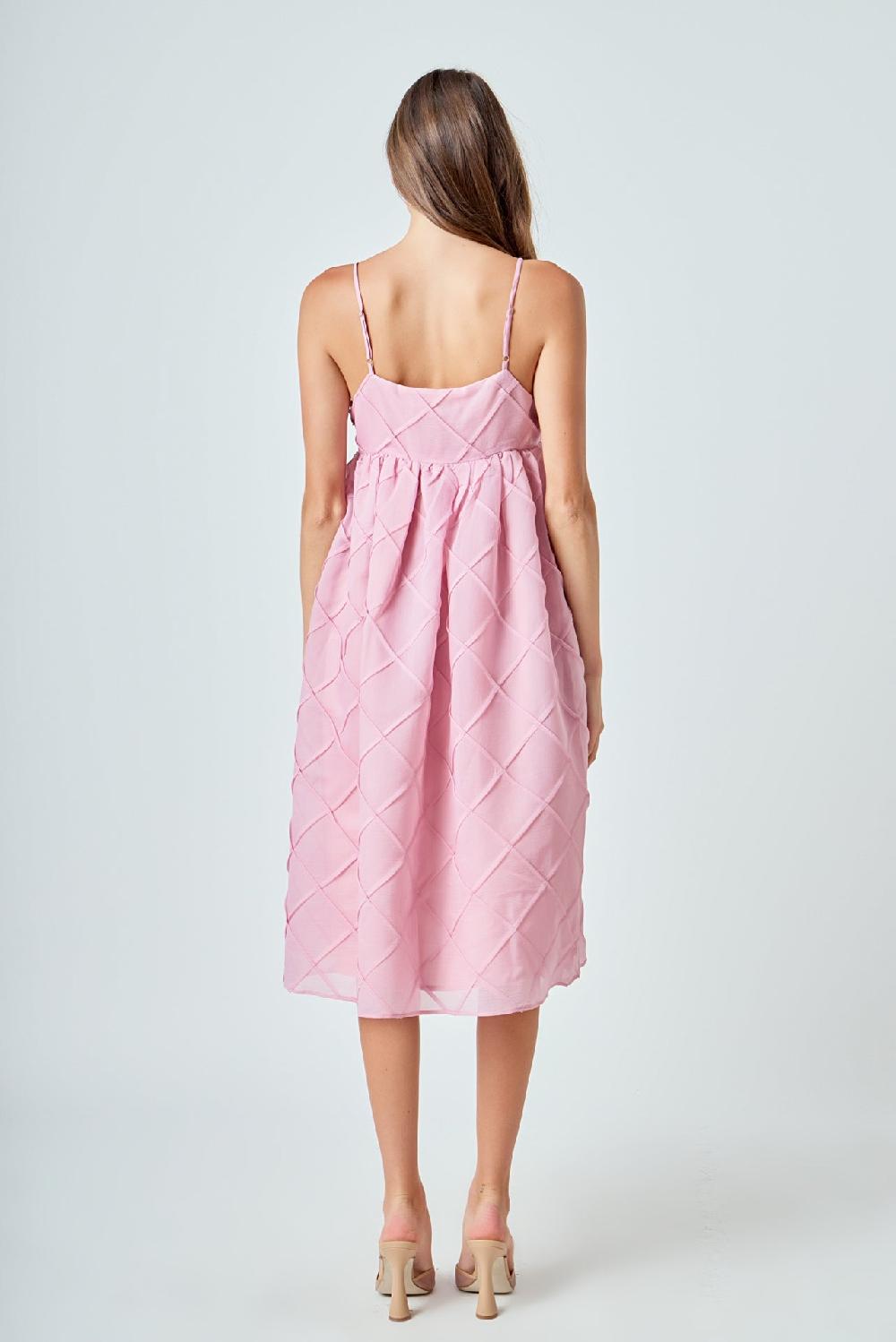 Endless Rose Organza Midi Dress BLUSH