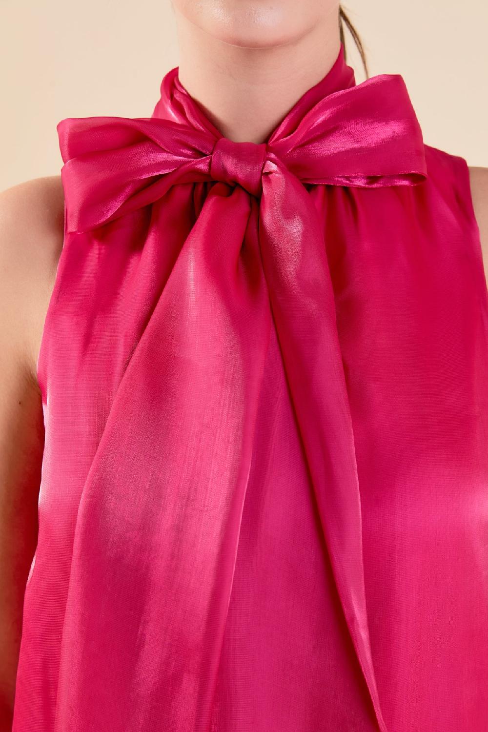 Endless Rose Organza Mini Dress FUCHSIA