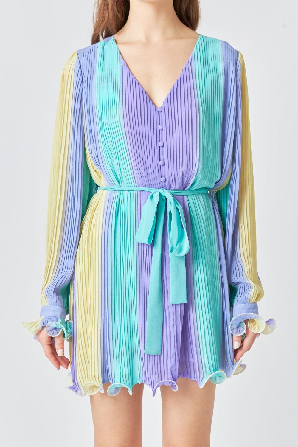 Endless Rose Pleated Mini Dress MULTI